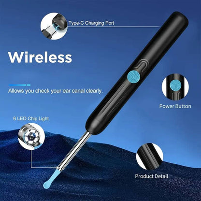 Kit de Nettoyage des Oreilles avec Caméra et Lumière LED NE3