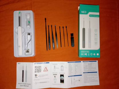 Kit de Nettoyage des Oreilles avec Caméra et Lumière LED NE3
